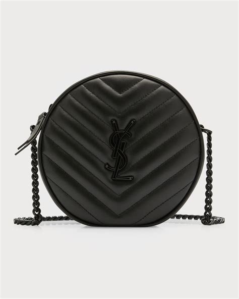 circle ysl bag|ysl vinyle round camera bag.